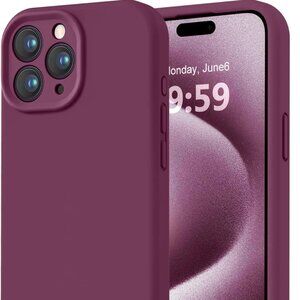 iPhone 15 Pro Max Purple Phone Case with Privacy Screen Protectors